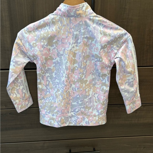 Adidas Girls Pastel Camo Track Jacket Size 6 - Picture 7 of 7